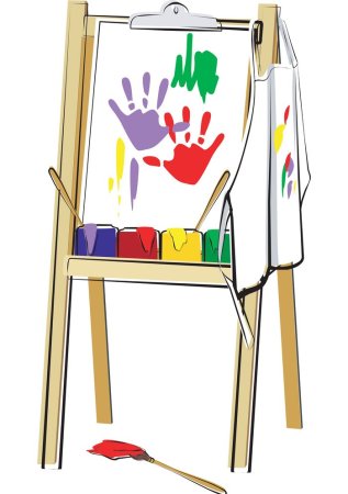 Мольберт карандаши краски