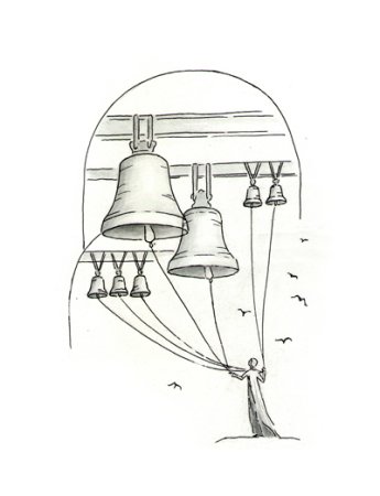 Колокольня рисунок