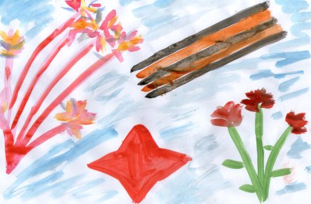 Рисование георгиевской ленточки в детском саду