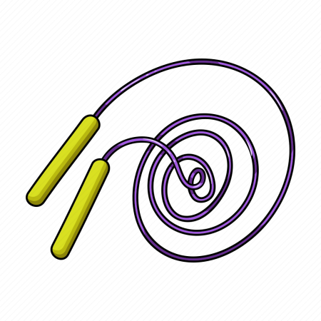 Скакалка на прозрачном фоне