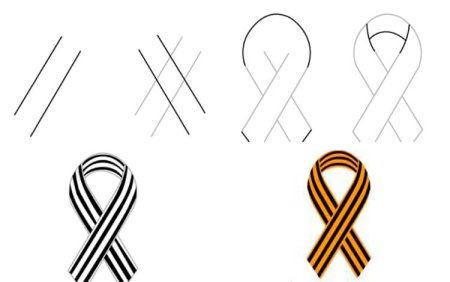 Гвоздики трафарет цветной