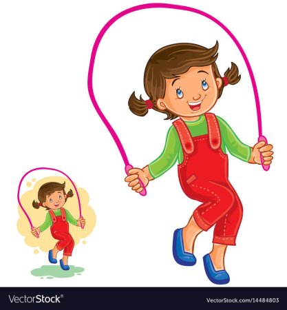 Прыгать мультяшная