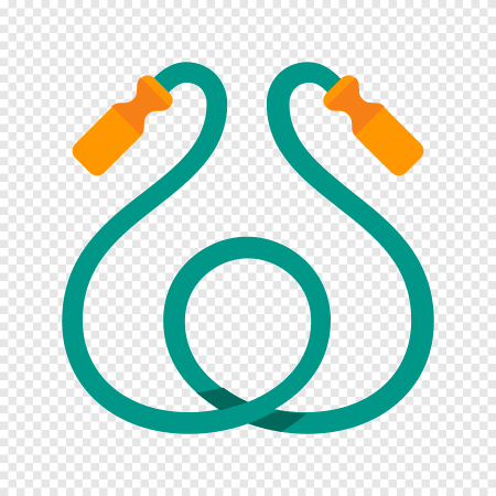 Прыжки на скакалке без фона