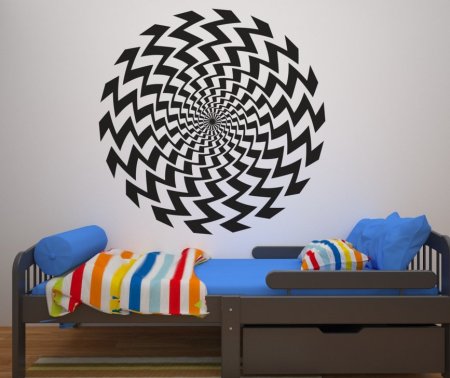 Графические иллюзии в интерьере