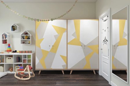 Шкаф в детскую в скандинавском стиле