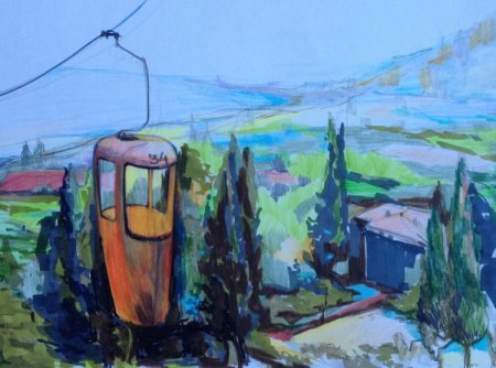 На фуникулёр картины