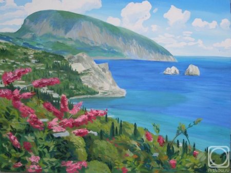 Картина гора медведь Ялта