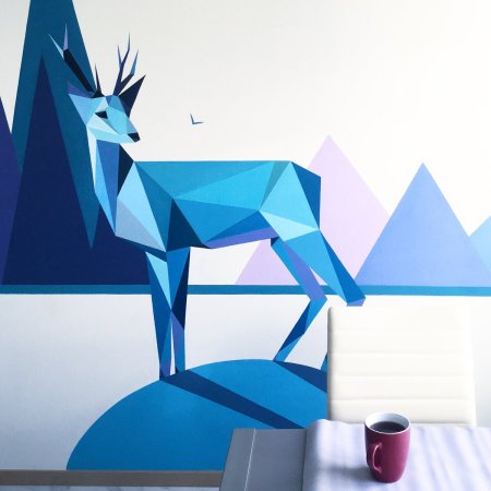 Обои треугольники для стен