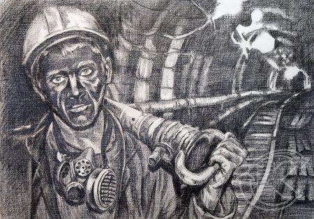 Шахта рисунок