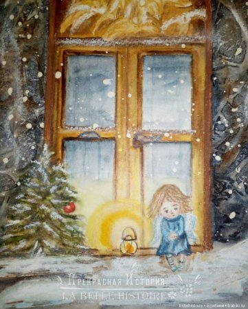 Рисунки на тему за окном Рождество