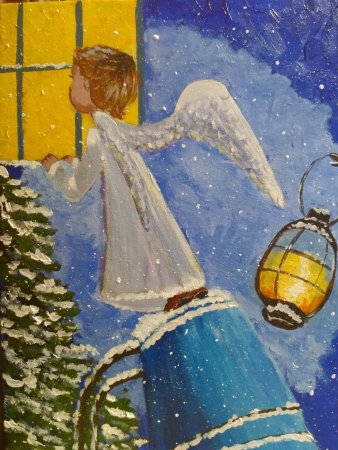 Рисунок на тему Рождественская сказка
