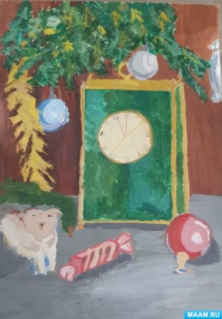 Конкурс рисунков за окошком Рождество