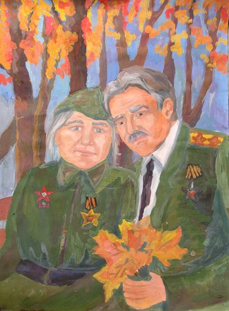 Портрет ветерана рисунок