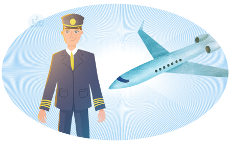 Летчик рисунок