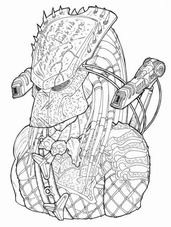 Раскраска мортал комбат чужой