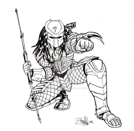 Раскраски хищника и чужого