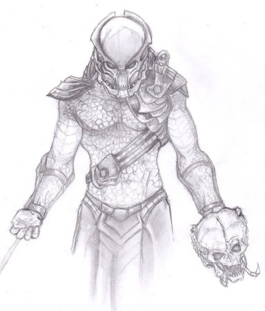 Разукрашки чужой против хищника