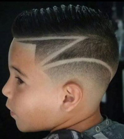 Детские стрижки с рисунком