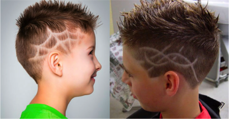 Детские узоры на волосах