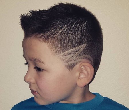 Детские стрижки с узорами