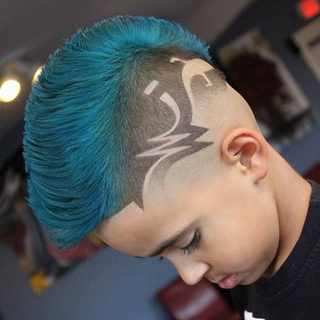 Стрижки для мальчика с рисунком выбритым