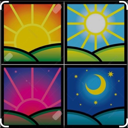 Пейзаж в Разное время суток