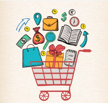 Покупки иллюстрация