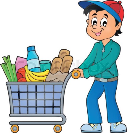 Мультяшный поход в магазин