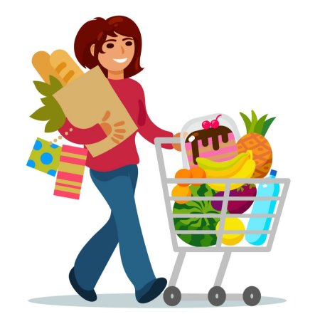 Супермаркет мультяшный