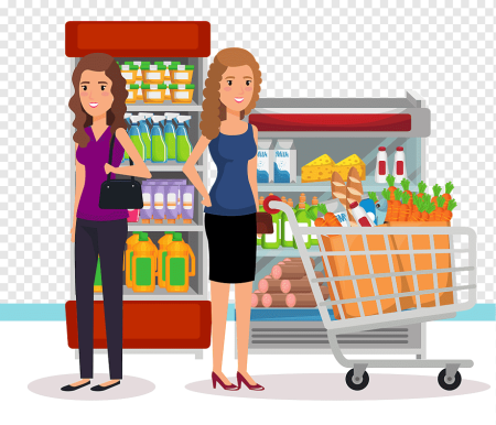 Девушка с покупками