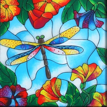 Витражное рисование для детей