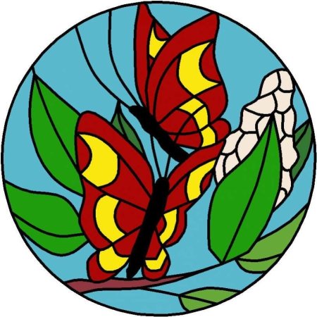 Витраж животные для детей