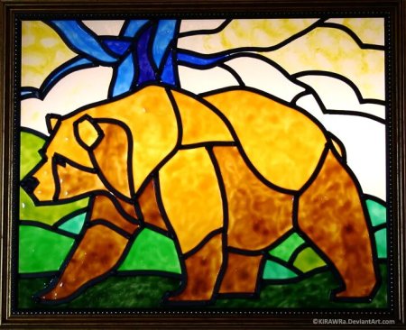 Витраж море Маяк