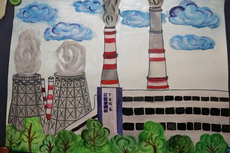 Электростанция рисунок