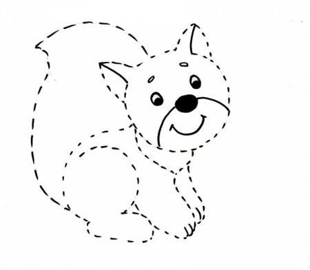 Рисование по контуру для детей