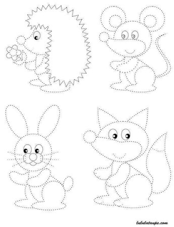 Рисование по контуру для детей