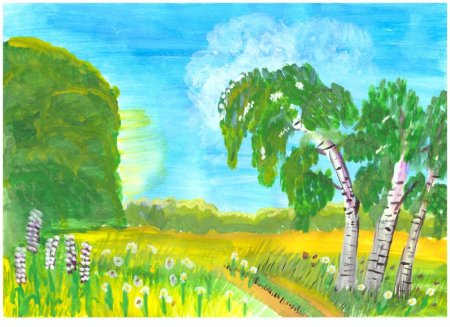 Родной край рисунок