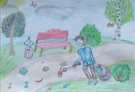 Экологическая среда города рисунки детей