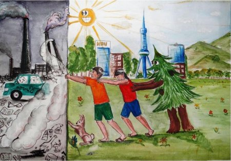 Пейзаж на тему экология