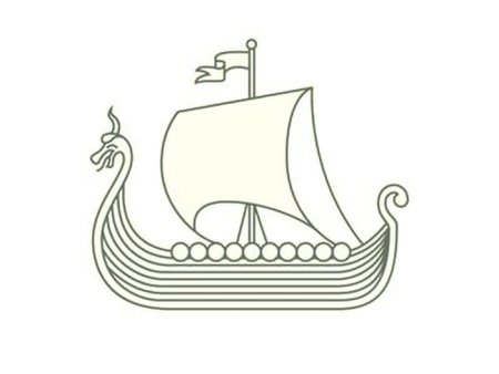Драккар викингов раскраска