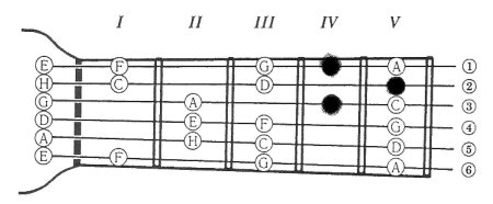 Гитарный гриф схема