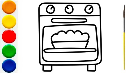 Духовка раскраска