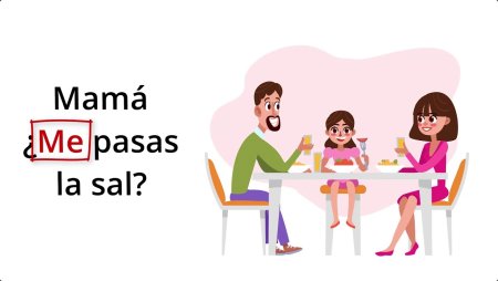 Семья за столом на белом фоне