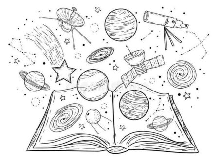 Раскраска по астрономии