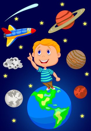 Картинки про космос и планеты для детей