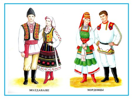 Чувашский костюм рисунок