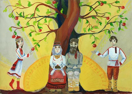 Чуваши национальный костюм раскраска