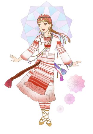 Рисунок на Чувашскую тему