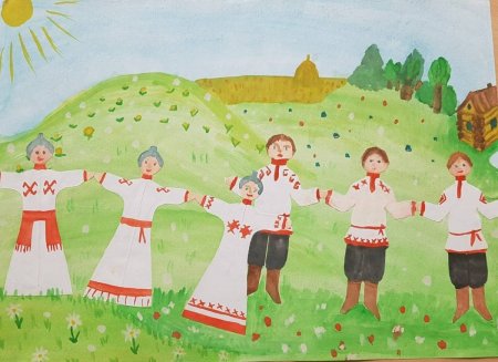 Рисунок на тему моя Чувашия