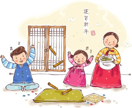 Чхусок в Корее рисунки